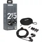Shure SE215K fülhallgató, cserélhető kábel, fekete