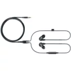 Shure SE215DYBK+UNI-EFS fülhallgató, kábel vezérlés+mikrofon