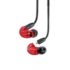 Shure SE215SPE-RD fülhallgató, cserélhető kábel, 3,5mm jack, piros