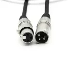 SILK ROAD mikrofonkábel, 5m, fekete, XLR-XLR