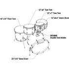 TAMA CL52KR-TPB Superstar MAPLE shell szett, Trans Black Burst