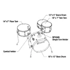 Tama LJL48S-SBE Club Jam shell szett, Satin Burgundy Elm