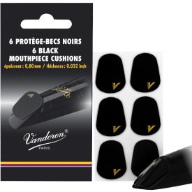 Vandoren fogvédő csomag (6db, fekete) - 0,8 mm