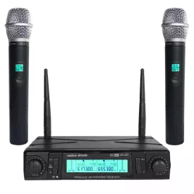   Voice-Kraft JRU-602/HT-51C UHF mikrofonrendszer dupla kézi adóval