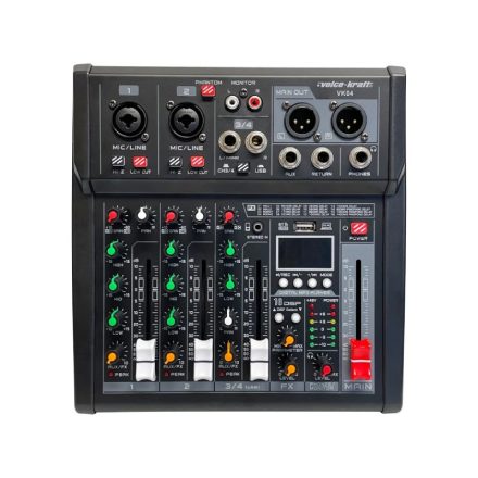 VK04 Keverőpult USB Audio interface, Bluetooth, 16DSP effect