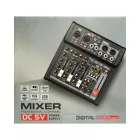 VK04 Keverőpult USB Audio interface, Bluetooth, 16DSP effect