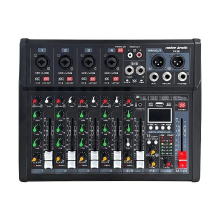 VK06 Keverőpult USB Audio interface, Bluetooth, 16DSP effect