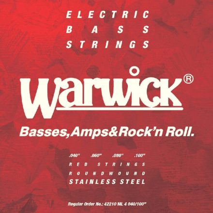 Warwick Basszushúrkészlet ML4 Rozsdamentes Acél .040 .060 .080 .100