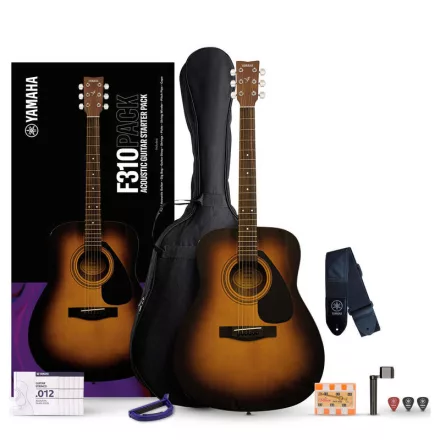 Yamaha F310Pack TBS akusztikus gitár szett - Tobacco Brown Sunburst