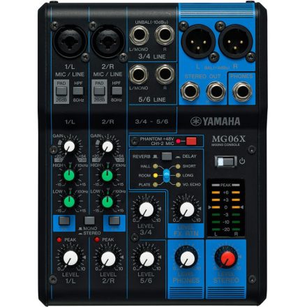 Yamaha MG06X - 6 csatornás effektes keverő